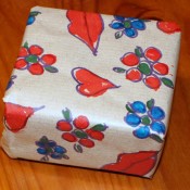 Make your Own Wrapping Paper - paper wrapped box