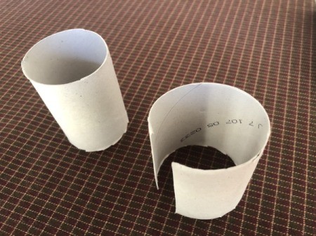 Cardboard Tube Bunnies - you now have the head and body parts