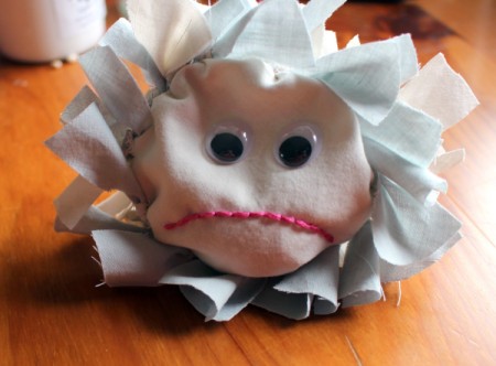 Happy Sad Beanbag - sad side