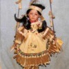 Value of a Sabre Collection Porcelain Doll - Native American doll