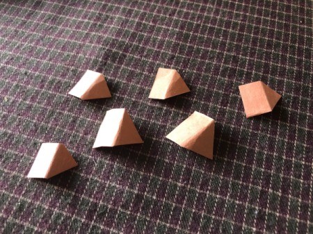 Egg Carton Easter Chick Containers - fold and cut orange beaks from paper