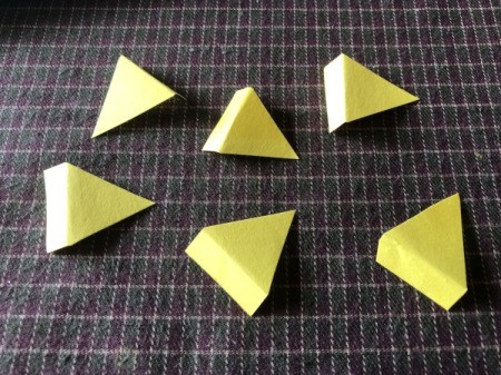 Egg Carton Easter Chick Containers - fold and cut yellow paper wings