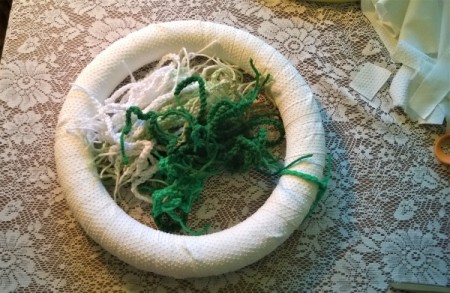 Yarn Chain St. Patty's Wreath