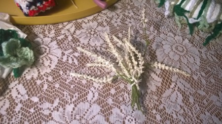 Yarn Chain St. Patty's Wreath - faux floral decoration