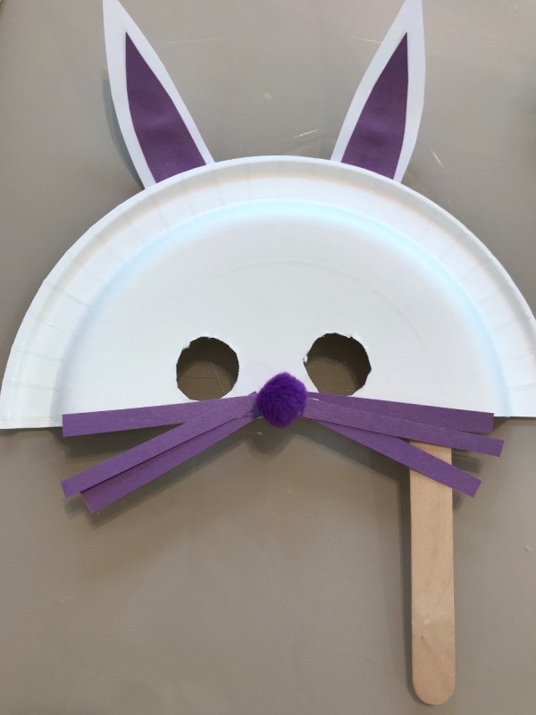 Paper Plate Bunny Mask | ThriftyFun