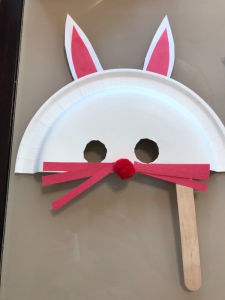 Making Paper Plate Bunny Masks | ThriftyFun