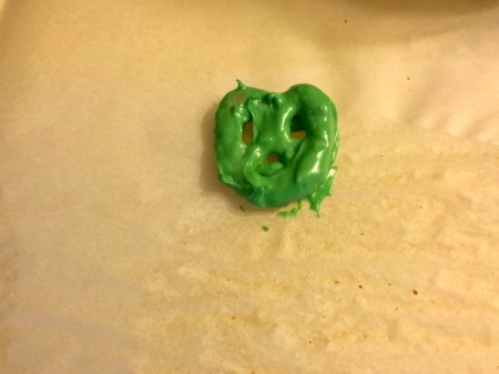 dipped Pretzel on paper