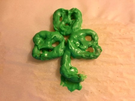 Shamrock Pretzel on paper
