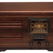 Vintage wooden radio