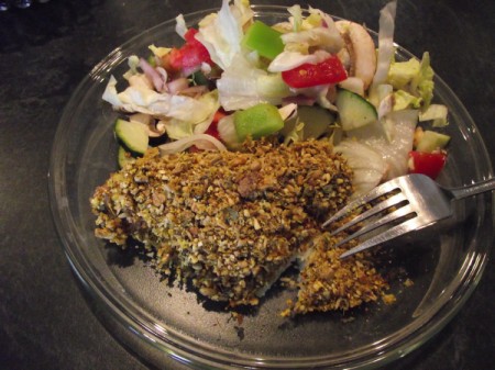 Baked Fish on dinner plate