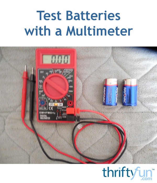 How To Use Multimeter To Check Aa Battery Voltage - Check Rechargeable Battery Health Multimeter