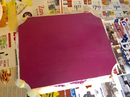 DIY Chalkboard Paint - paint with 3 coats, allow to dry