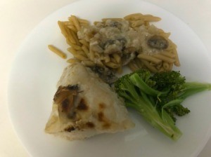 Mushroom Chicken Bakeon dinner plate