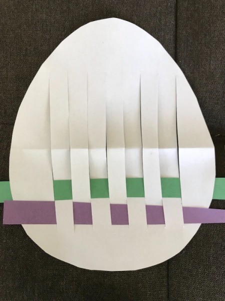 Woven Egg Paper Mat - second row