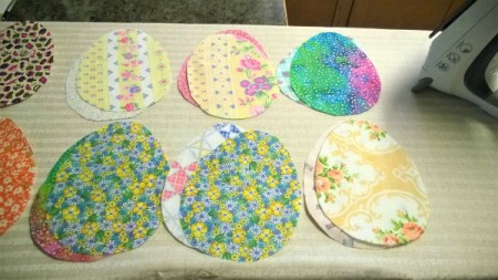 Flat and Fancy Hanging Egg Decorations - match two pieces that are the same or different