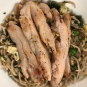 Stir Fry Soba with Vegetables and Chicken