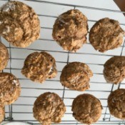 Applesauce Muffins cooling on rack