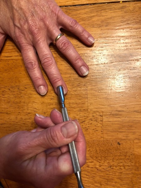 DIY Manicure - cuticle tool
