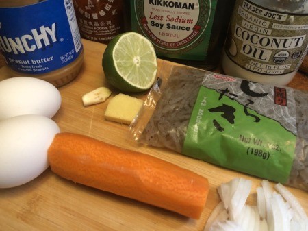 Shirataki Pad Thai ingredients