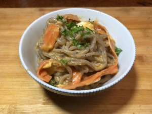 Shirataki Pad Thai in bowl