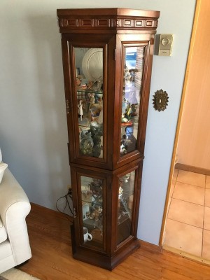 Value of a Mersman Glass Curio Cabinet - tall curio cabinet
