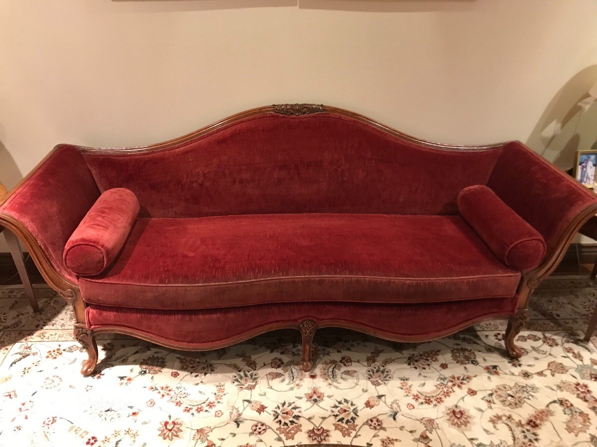 antique davenport sofa bed