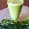 Banana Kale Smoothie in glass