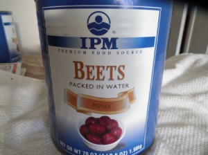 Saving Leftover Canned Beets - large can of beets