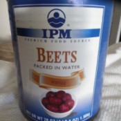 Saving Leftover Canned Beets - large can of beets