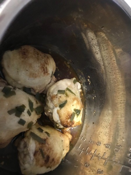 Honey Garlic Chicken with parsley added