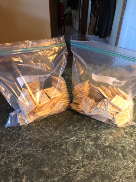 Spicy Ranch Crackers in bags