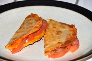 Crispy Cheese Tortillas on plate