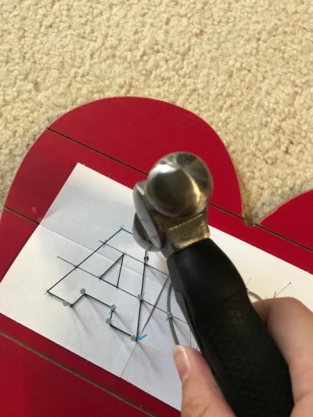 Wood Lovers' Initials String Art