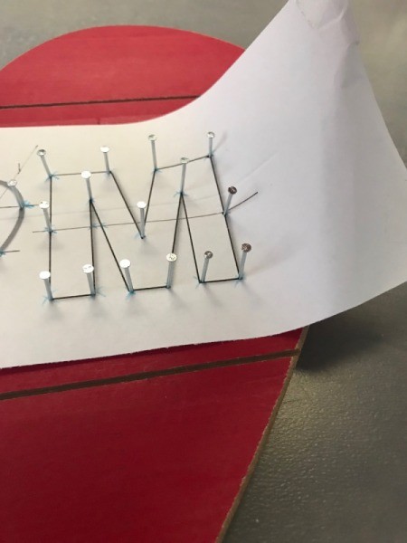 Wood Lovers' Initials String Art