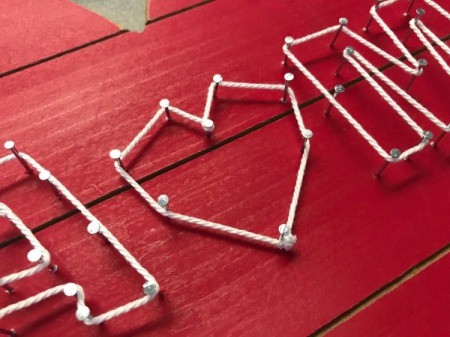 Wood Lovers' Initials String Art