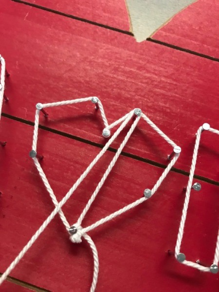 Wood Lovers' Initials String Art