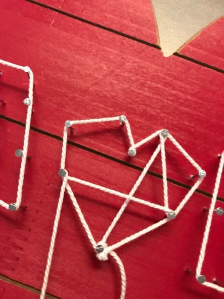 Wood Lovers' Initials String Art