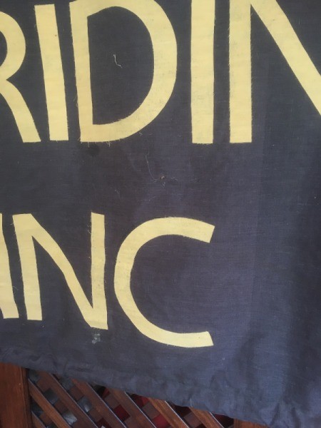 Repairing an Old Cotton Banner
