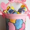 Floating Eggs Easter Basket - add marshmallow eggs and paper eggs