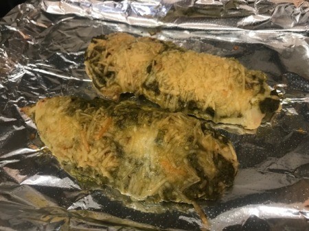 baked Chicken Breast on foil