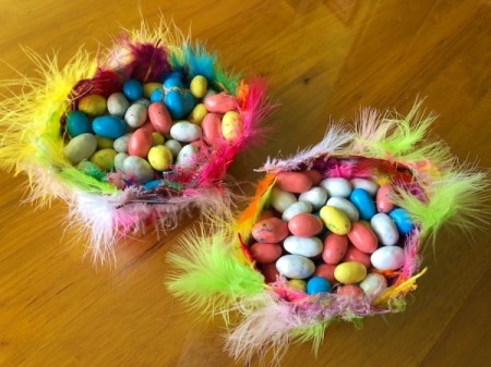 Nest of Feathers - fill with candy or anything you like