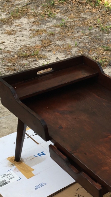 Information on Mid Century Antique Coffee Table -  cubby