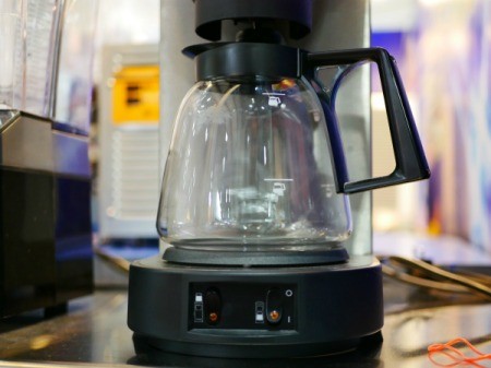 Closeup of a Coffee pot.