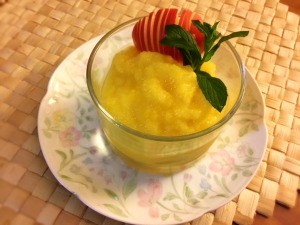 Pineapple Nice Cream in serving dish