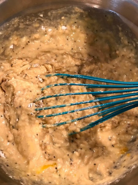 mixing wet and dry ingredients