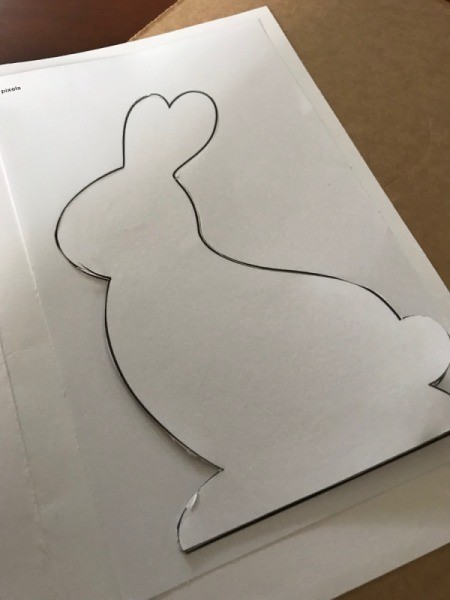 Silhouette Bunny Card - bunny cut free