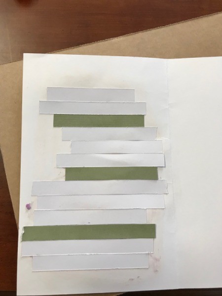 Silhouette Bunny Card - continue until the entire silhouette is filled