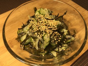 Wakame Seaweed Salad in bowl
