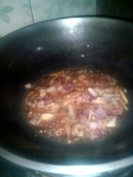 Sweet and Sour sauce in pan