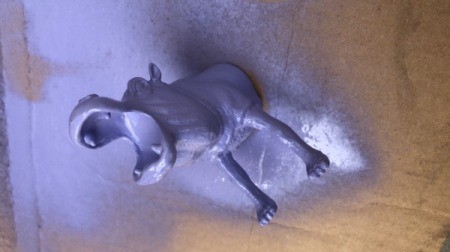 Making Plastic Animal Bookends - apply a second coat of paint